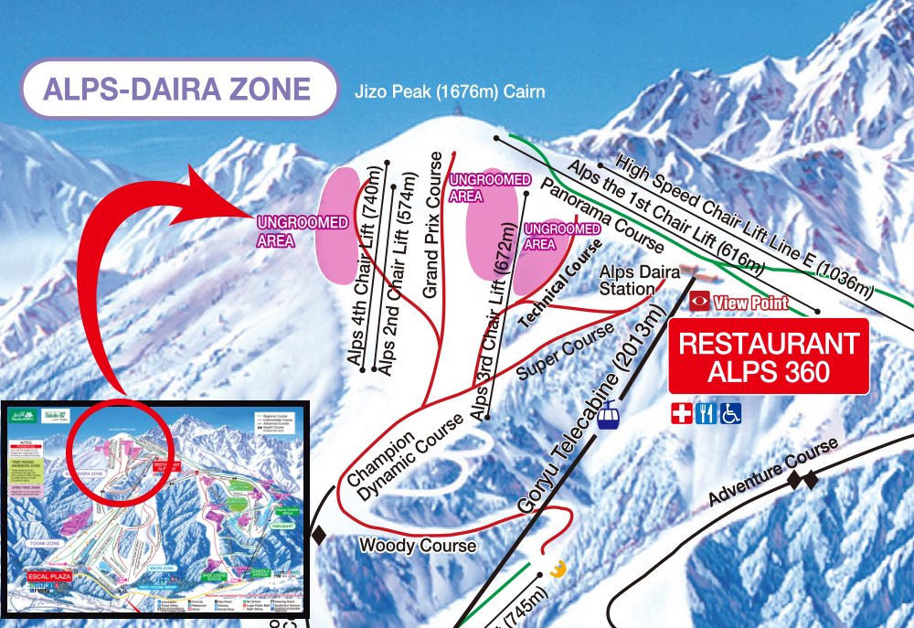 Alps Daira | Mountain Info | Hakuba Goryu Snow Resort