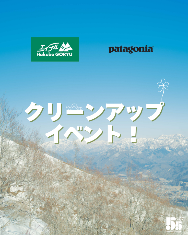 patagonia x ゲレンデクリーンアップHP